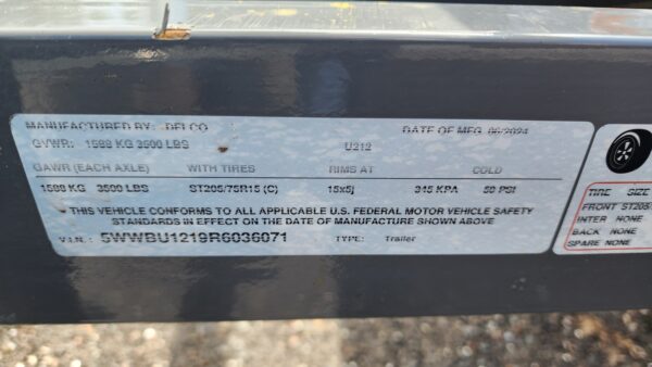 2024 Utility Trailer - U77X12SA - 77x12 - Delco Trailers - DT036071 - For Sale