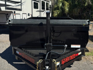 7x12x2 Dump Trailer 14k Tele (Black) Trailer#2144